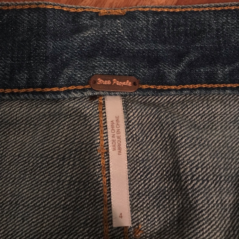 Free People Mini jean skirt - Picture 2 of 3